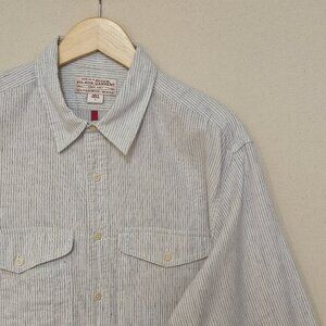Filson Linen Blend Button Down L